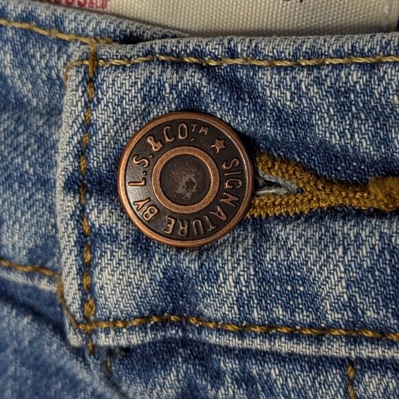 Levi Stratus Signature* Men's Washed Bootcut Blue Jeans~ Size W40 x L30 - Picture 7 of 15